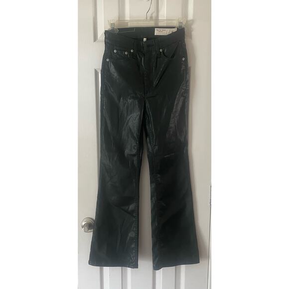Rag and Bone Jeans 24 Ankle Flared Coated Washed 24 x 26.5 Casey B70 $90
